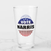 Verre Typographie d'étoiles et de stries du vote - Élect (Dos)