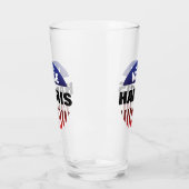 Verre Typographie d'étoiles et de stries du vote - Élect (Gauche)