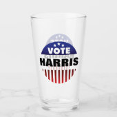 Verre Typographie d'étoiles et de stries du vote - Élect (Devant)