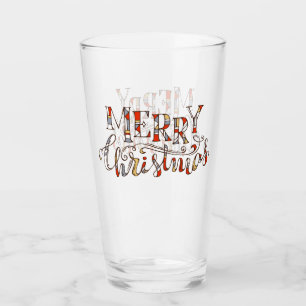 Verre Typographie Joyeux Noël