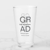 Verre Typographie moderne graduation simple minimum c (Dos)