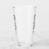 Verre Typographie moderne graduation simple minimum c (Gauche)