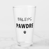 Typographie Pawdre personnalisée Chien papa Nouvea