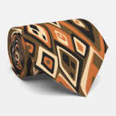 Verre uit Abstracte tweezijdige Retro Stropdas (Opgerold)