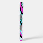 Verre uit Retro Abstracte Psychedelic Turquoise Case-Mate iPhone Case (Achterkant / Rechts)