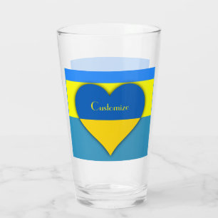 Verre Ukraine Drapeau bleu jaune Thunder_Cove 