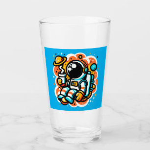 Verre Un astronaute boit du café - Caféine spatiale