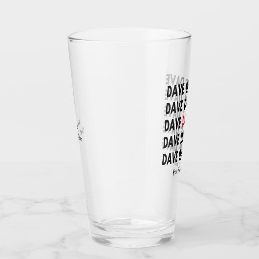 Verre Un cadeau pour Dave (Droite)