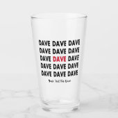 Verre Un cadeau pour Dave (Devant)