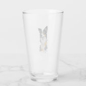 Verre Un chien mignon Bordure Collie (Dos)