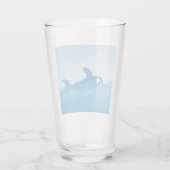 Verre Un dauphin bleu (Dos)