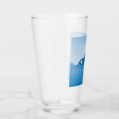 Verre Un dauphin bleu (Droite)
