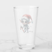 Verre Un elfe de Noël avec Sucre de canne. (Dos)