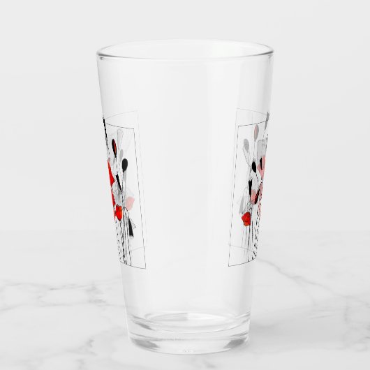 Verre Un groupe de pavots rouges (Droite)