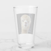 Verre Un joli visage moelleux d'un alpaga (Dos)