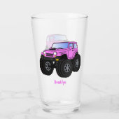 Verre Un Pink Monster Cartoon (Dos)