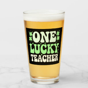Verre Un professeur chanceux professeur rétro groovy St-