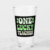 Verre Un professeur chanceux professeur rétro groovy St- (Devant)
