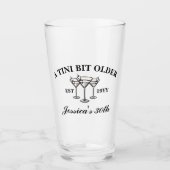 Verre Un Tini Un Peu Plus Ancien Martini Noir Anniversai (Devant)