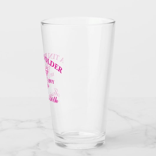 Verre Un Tini Un Peu Plus Ancien Martini Personnalisé An (Gauche)