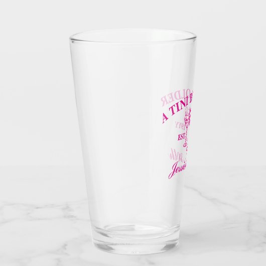 Verre Un Tini Un Peu Plus Ancien Martini Personnalisé An (Droite)