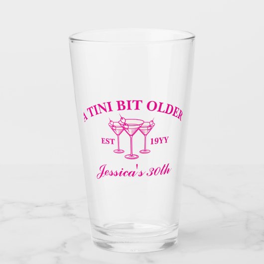 Verre Un Tini Un Peu Plus Ancien Martini Personnalisé An (Devant)