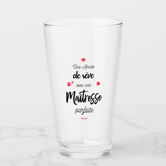 Verre Une année de rêve avec maîtresse (Devant)