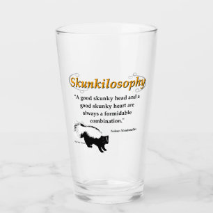 Verre Une bonne tête de skunky et un bon coeur de skunky