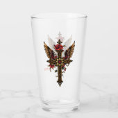 Verre Une croix élégante (Dos)