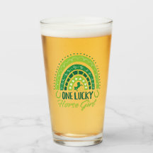 Une fille équestre Lucky Horse St. Patrick's Day
