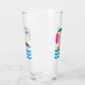Verre Une journée à la plage (Gauche)