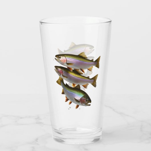 Verre Une pinte de truite (Dos)