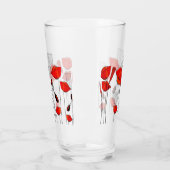Verre Une rangée des pavots rouges (Gauche)