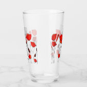 Verre Une rangée des pavots rouges (Droite)