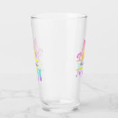 Verre Unicorn Rainbow Colours Stars Personnalisés (Droite)