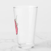 Verre Unicorne Afro Rose clair (Gauche)