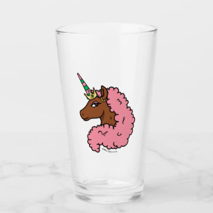 Verre Unicorne Afro Rose clair