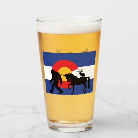 Verre Unicorne, Bigfoot et Jackalope (Devant (rempli))
