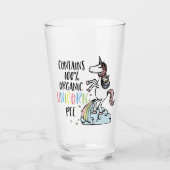 Verre Unicorne biologique Pee Funny Unicorne (Devant)