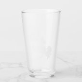 Verre Unicorne et étoiles Blanches tendance (Dos)