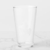 Verre Unicorne et étoiles Blanches tendance (Devant)
