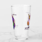 Verre Unicorne Gay Texte Personnalisé (Droite)