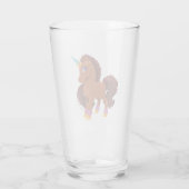 Verre Unique la licorne debout Fière (Dos)