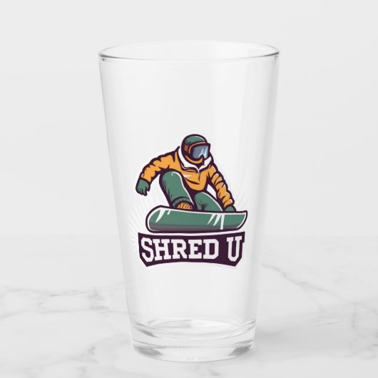 Verre Université de shred de snowboard (Devant)