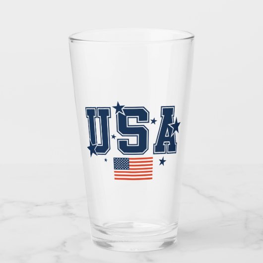 Verre USA Beer (Devant)