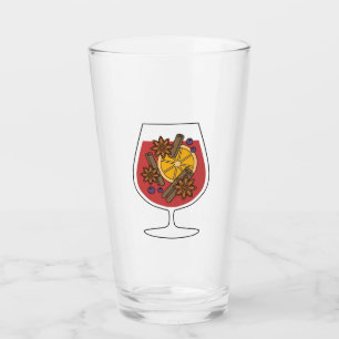 Verre Vacances de Noël vin roux épices