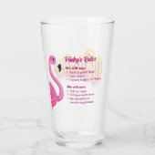 Verre Vacances de validation Pinky (Dos)