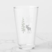Verre Vacances d'hiver rustiques Élan Flocon de neige Pi (Dos)