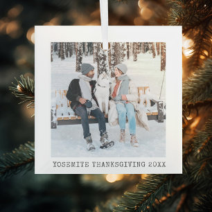 Verre vacances en famille photo keepsaké type ornement e