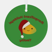 Verre Vacances Mangoibles Père Noël Mango Ornement en ve (Verso)